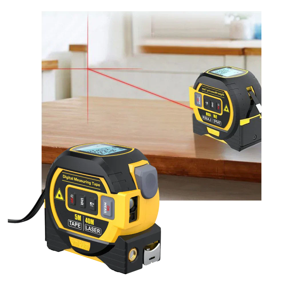 3-in-1 Laser Tape Measure Tool Volume Measurement 40M