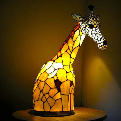 Stained Glass Animal Table Lamp Night Light