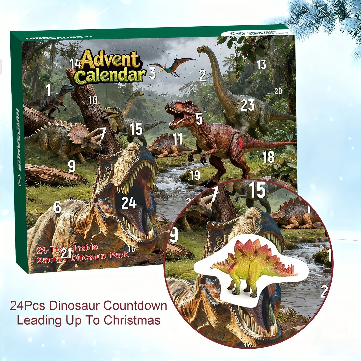 Dinosaur Advent Calendar Gift Figures 24 Days