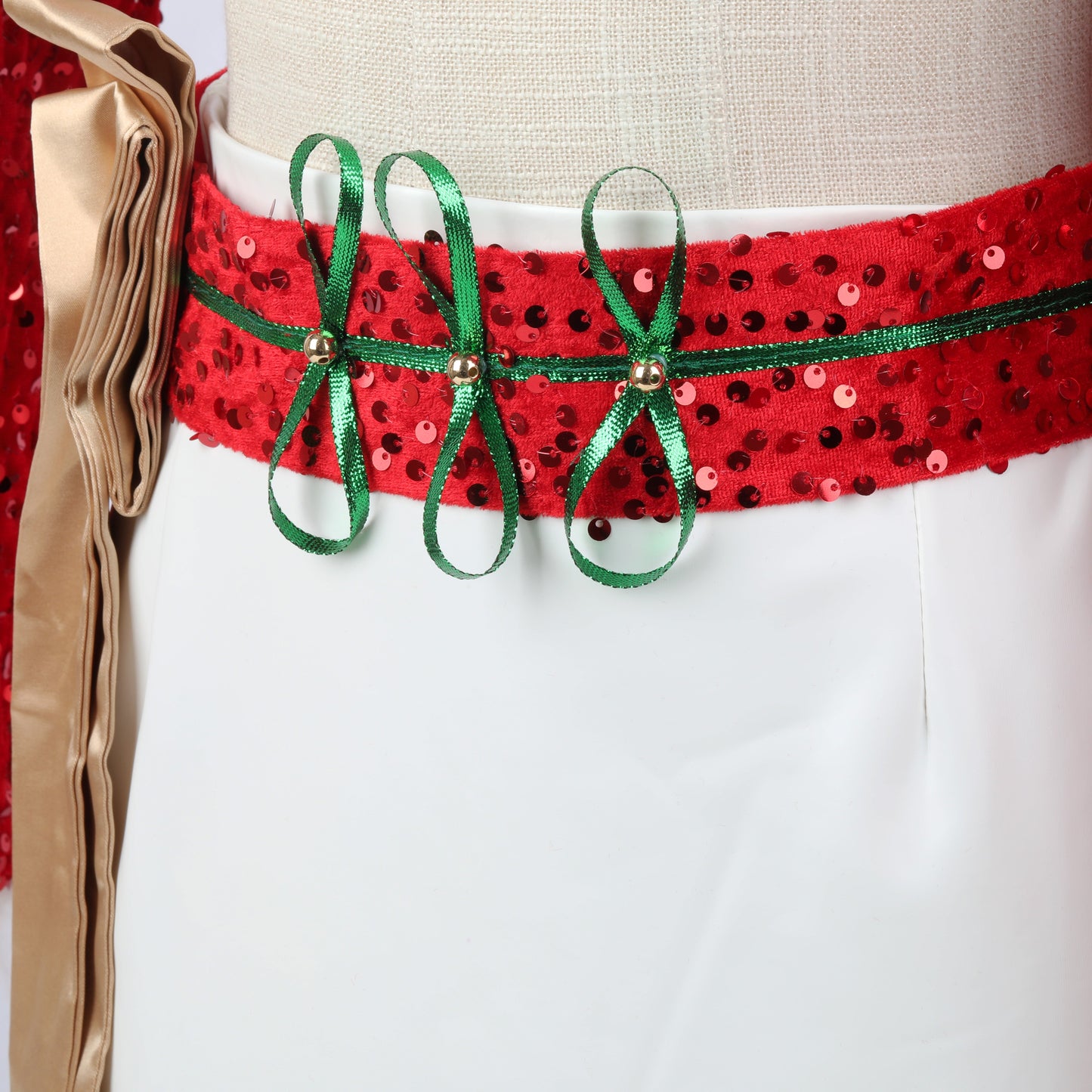 Sequin Costume Crop Top Skirt Set