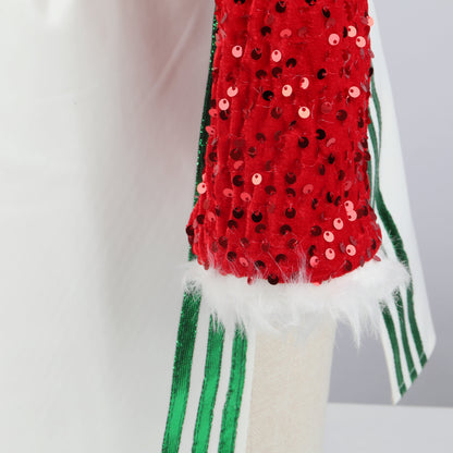 Sequin Costume Crop Top Skirt Set