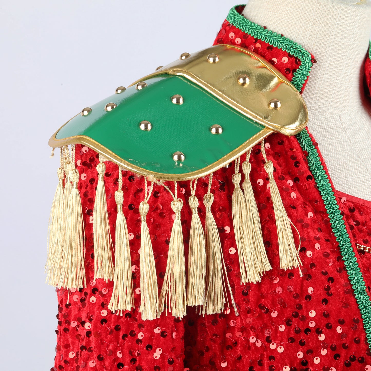 Sequin Costume Crop Top Skirt Set