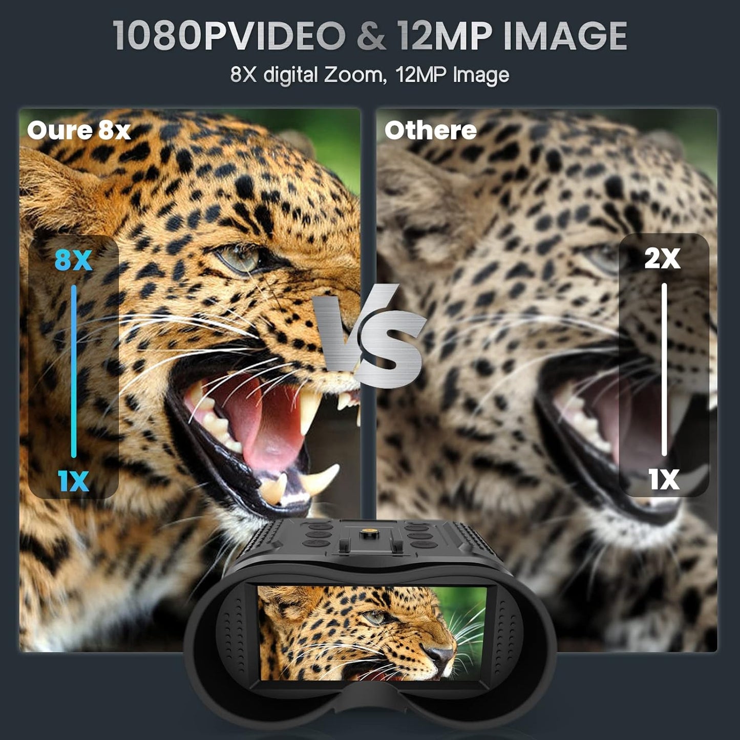 3D Night Vision Goggles Binoculars for Hunting Outdoor Activities