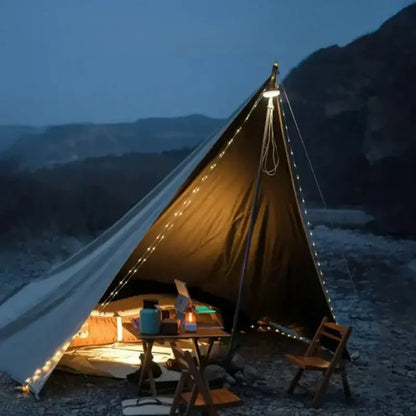 4-in-1 LED Camp Light Retractable Lantern Flashlight Emergency Light