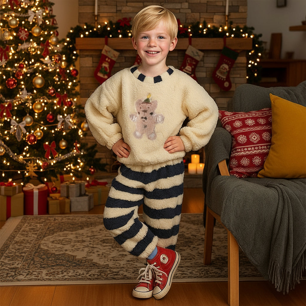 Kids Christmas Pyjamas Sleepwear Loungewear Boys Girls