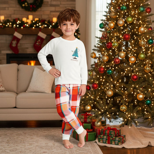 Boys Christmas Pyjamas Long Sleeve Top Trousers Sleepwear
