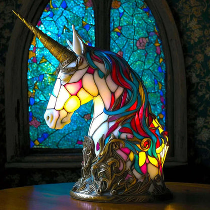 Stained Glass Animal Table Lamp Night Light