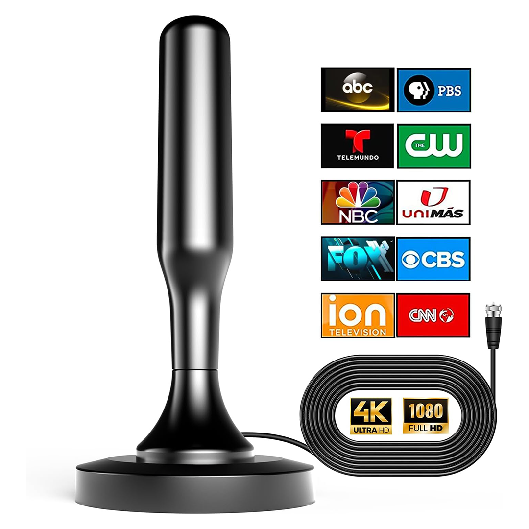 4K Indoor HDTV Antenna Magnetic Digital TV Reception