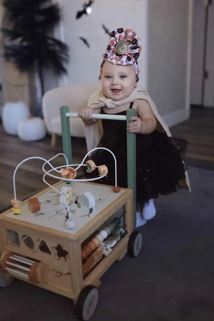 Adjustable Wooden Baby Push Walker