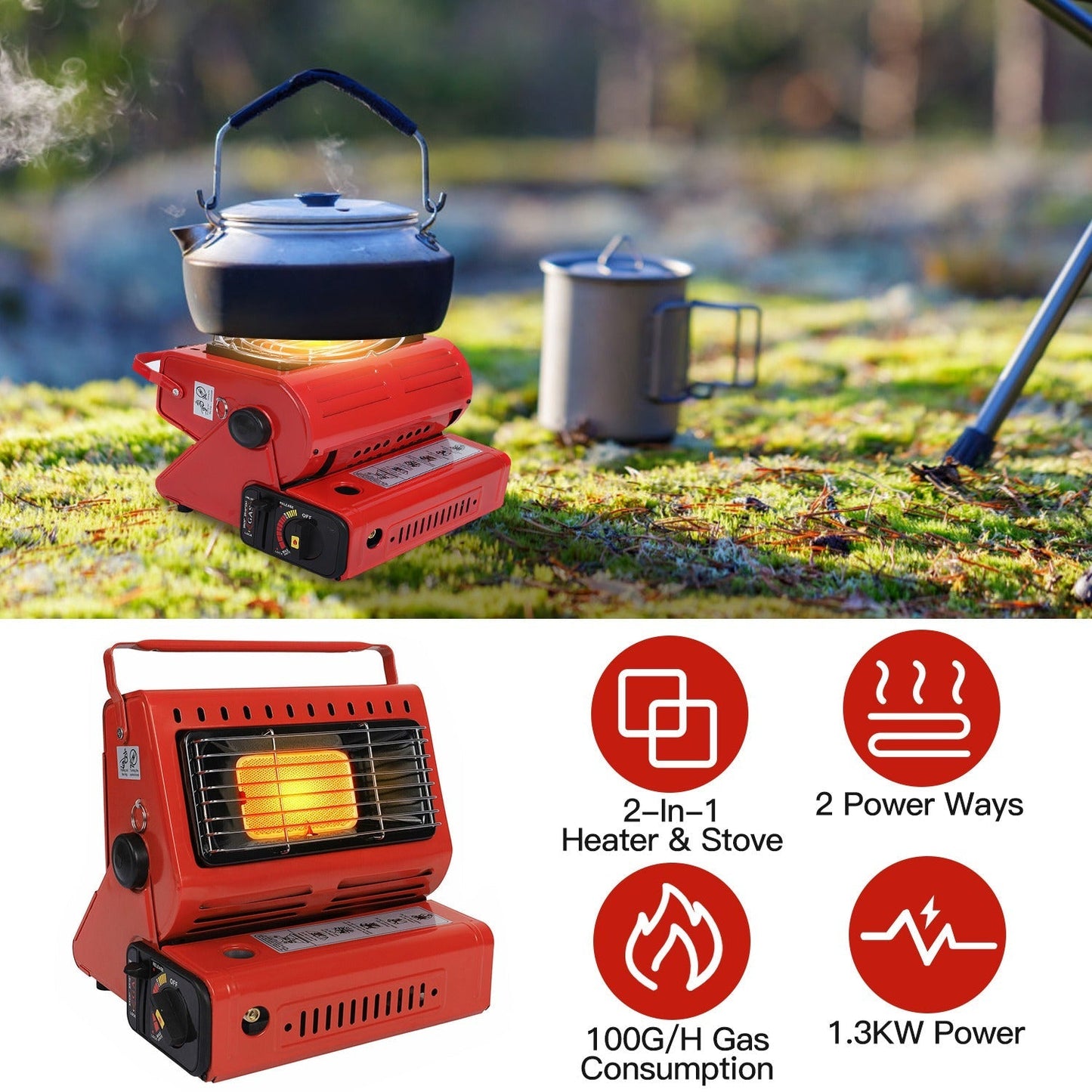 Butane Burner Portable Outdoor Cooking Stove
