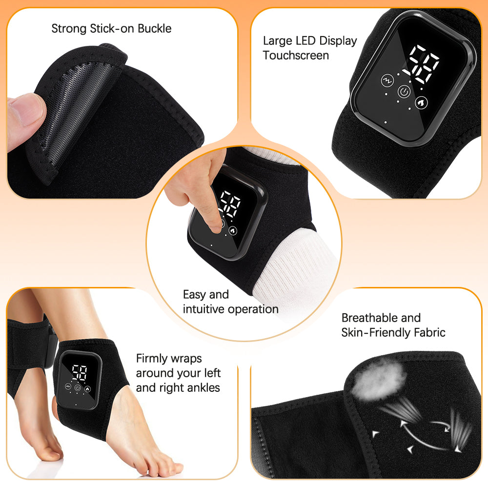 Cordless Ankle Massager Device Portable Foot Massage Machine