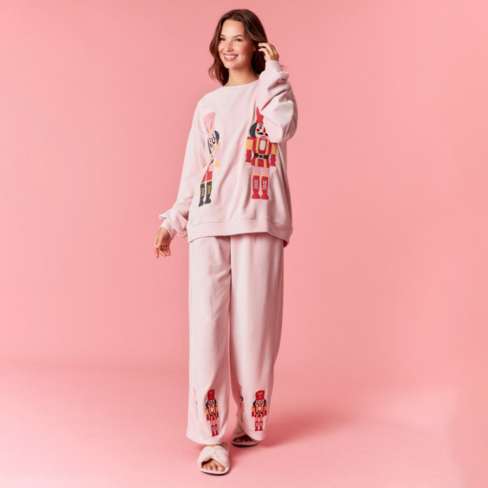 Women's Christmas Pajamas Sweatshirt and Trousers Set