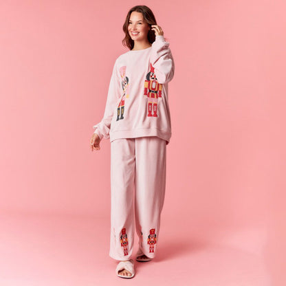 Women's Christmas Pajamas Sweatshirt and Trousers Set