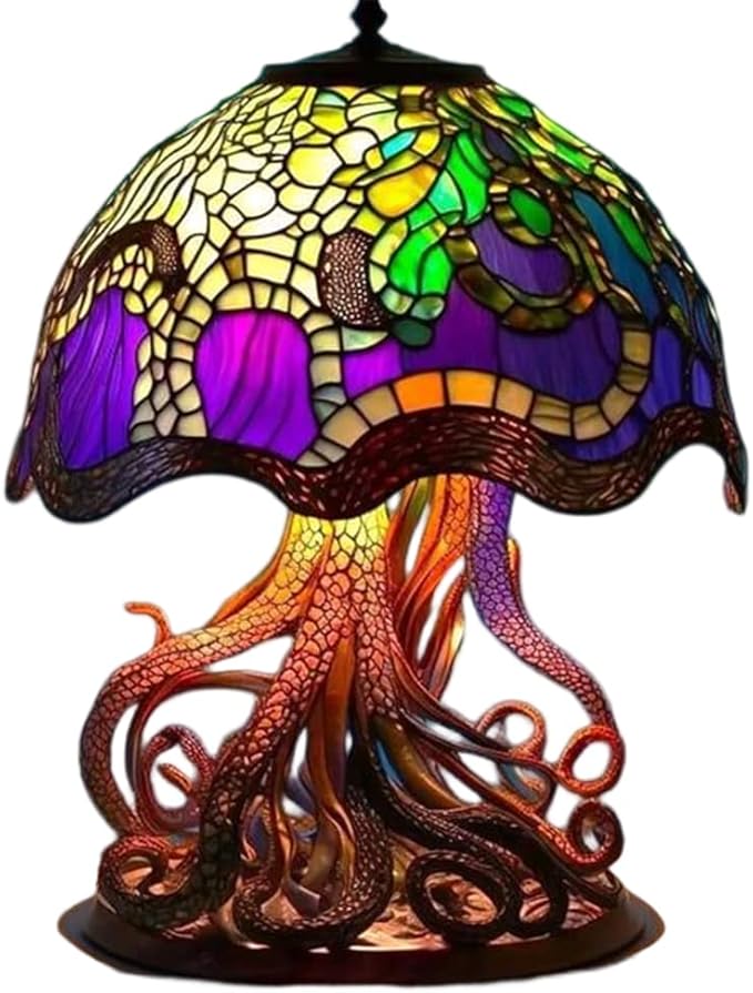 Stained Glass Mushroom Table Lamp 9 Styles Options