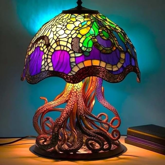 Stained Glass Mushroom Table Lamp 9 Styles Options