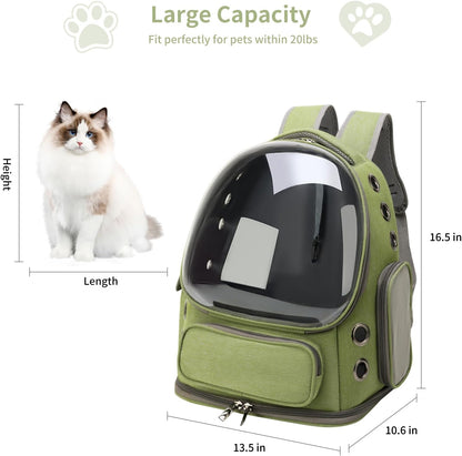 Cat Carrier Backpack Transparent Breathable Design