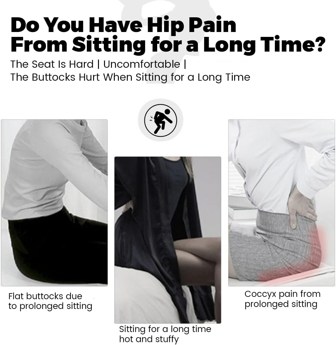 Ergonomic Memory Foam Back and Seat Cushion with Lumbar Support