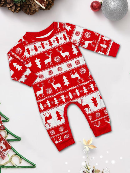Family Christmas Pyjamas Set Tops Trousers Loungewear