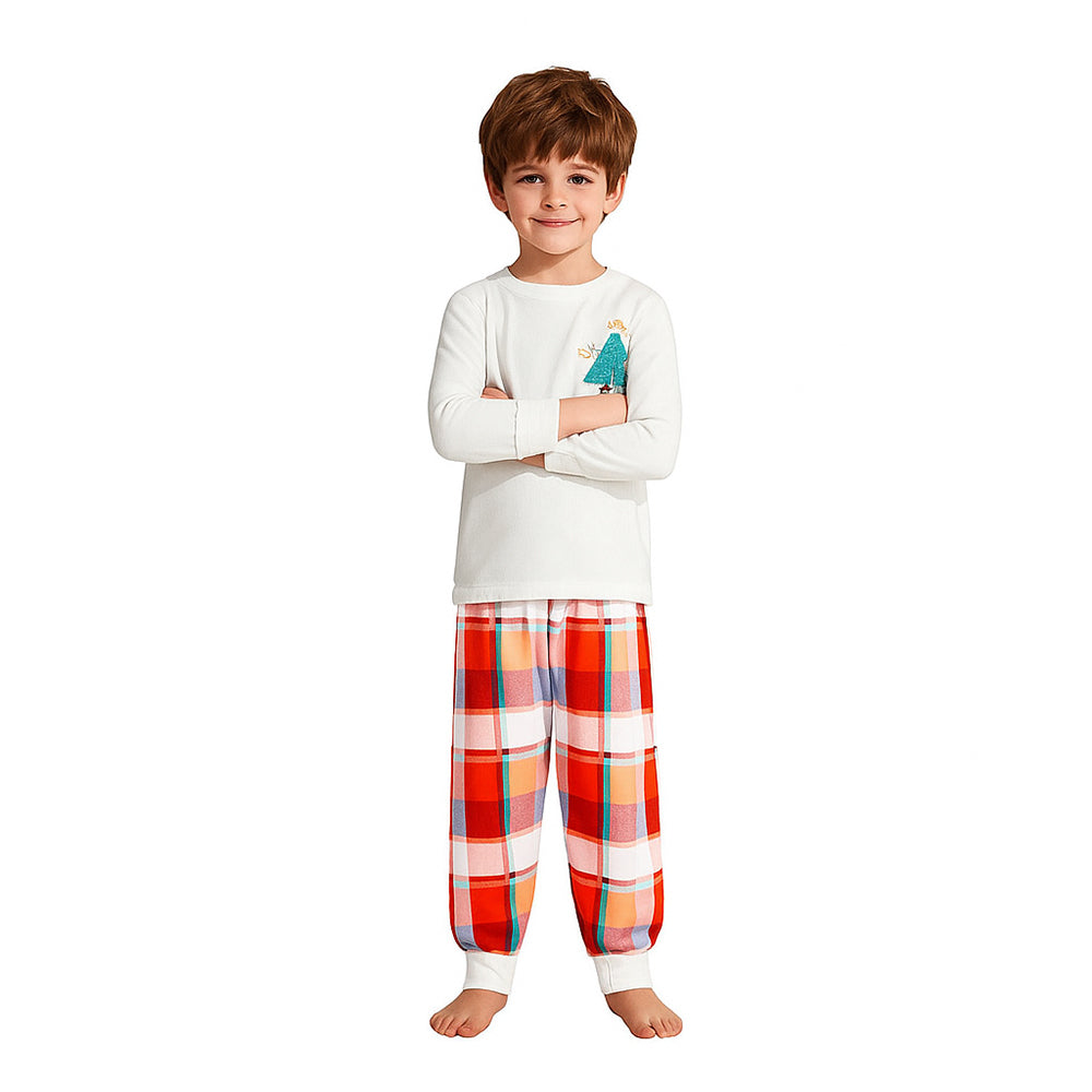 Boys Christmas Pyjamas Long Sleeve Top Trousers Sleepwear