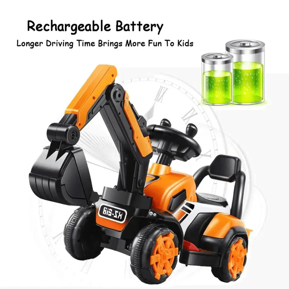Electric Ride On Excavator Toy Vehicle