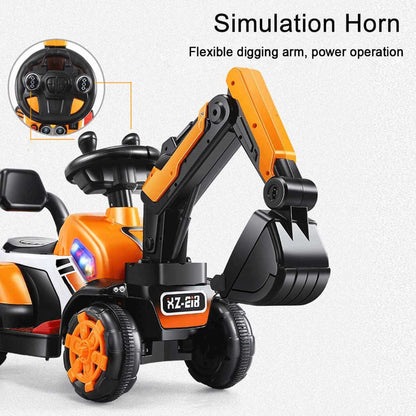 Electric Ride On Excavator Toy Vehicle