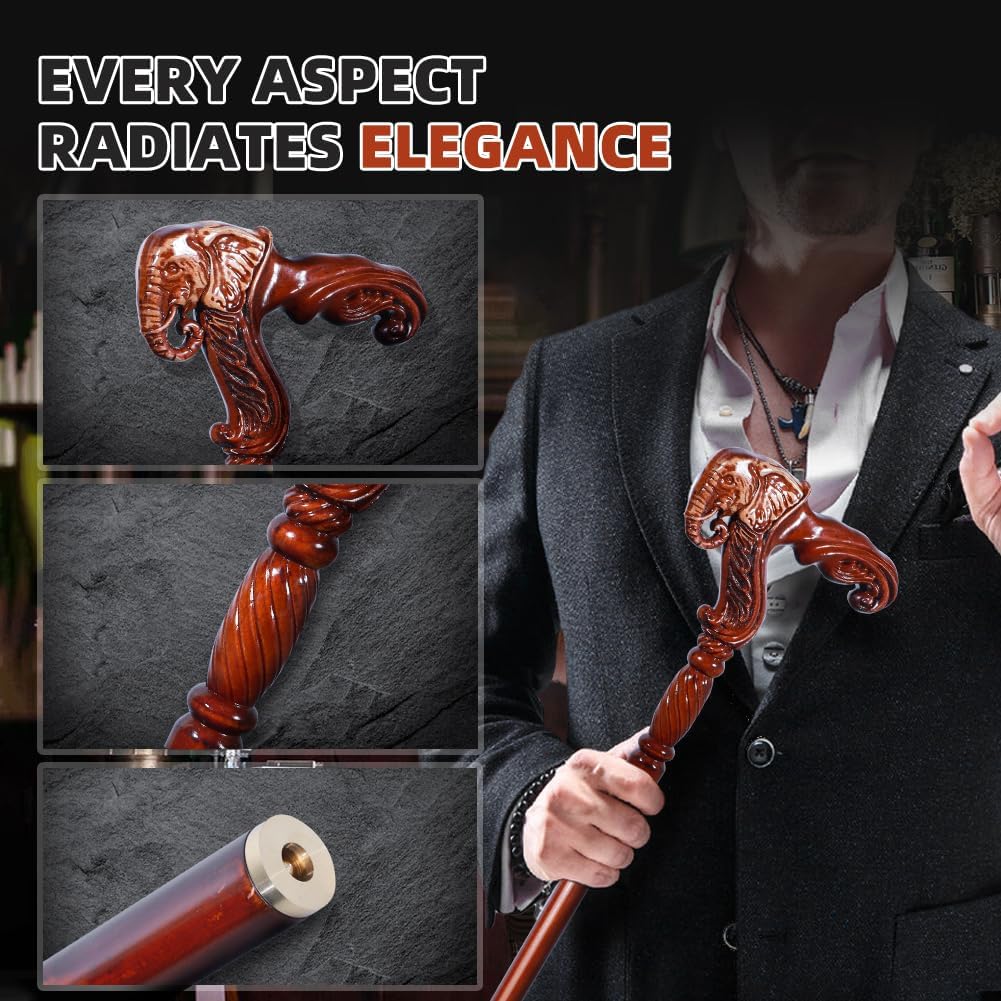 Wooden Walking Cane for Adults