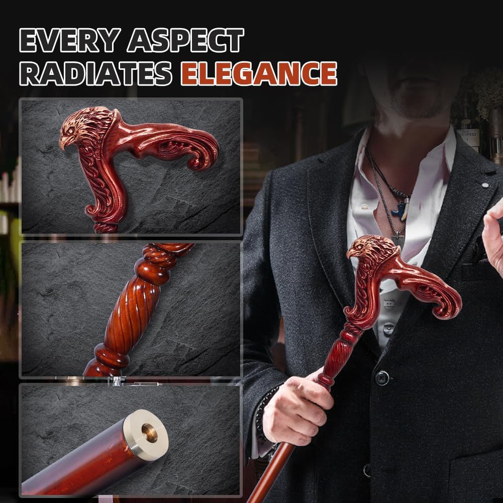 Wooden Walking Cane for Adults