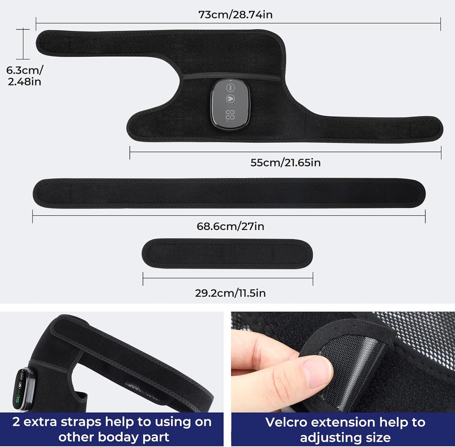 3-in-1 Thermal Support Pad for Shoulder Elbow Knee Relief