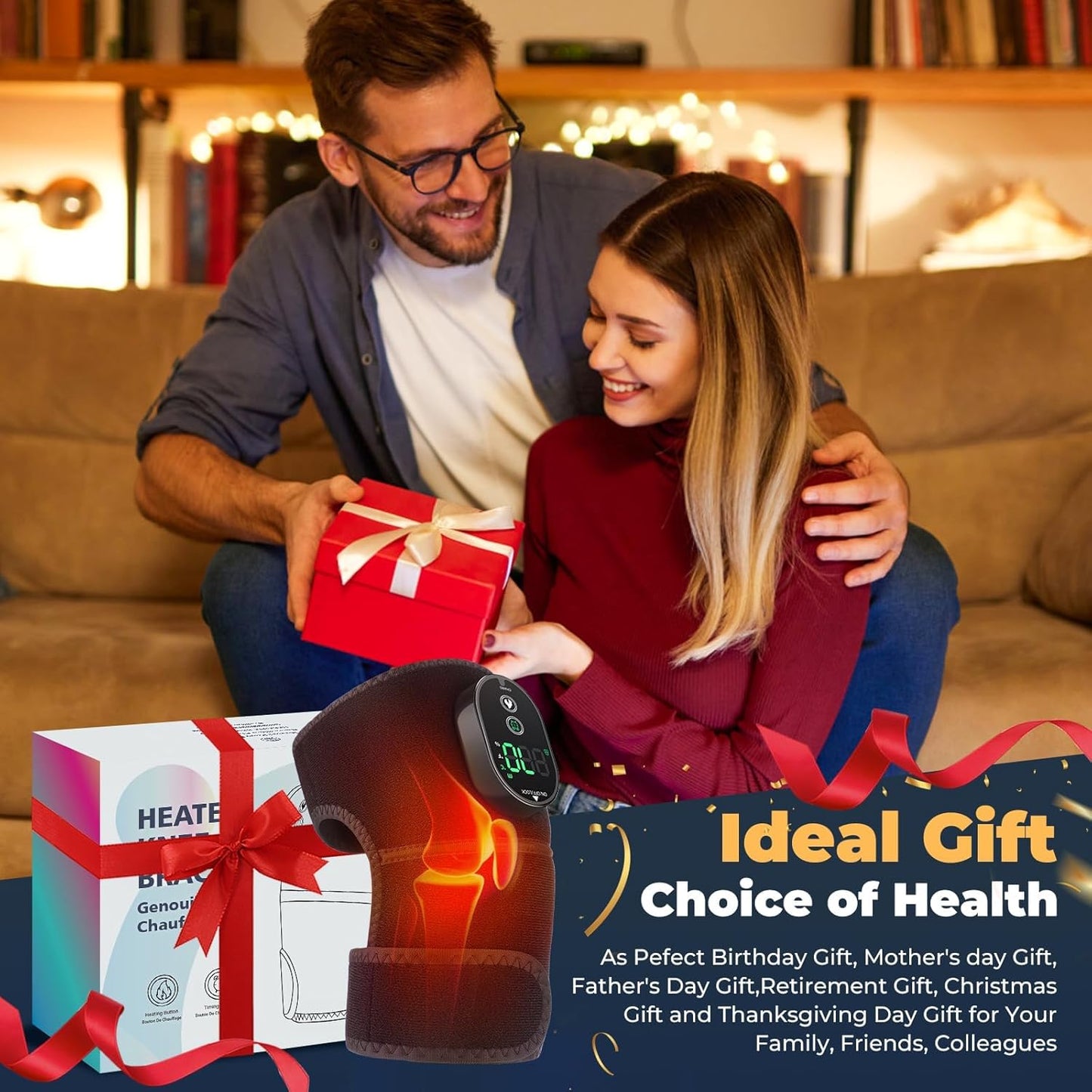 Wireless Rechargeable Knee Heat Therapy Wrap