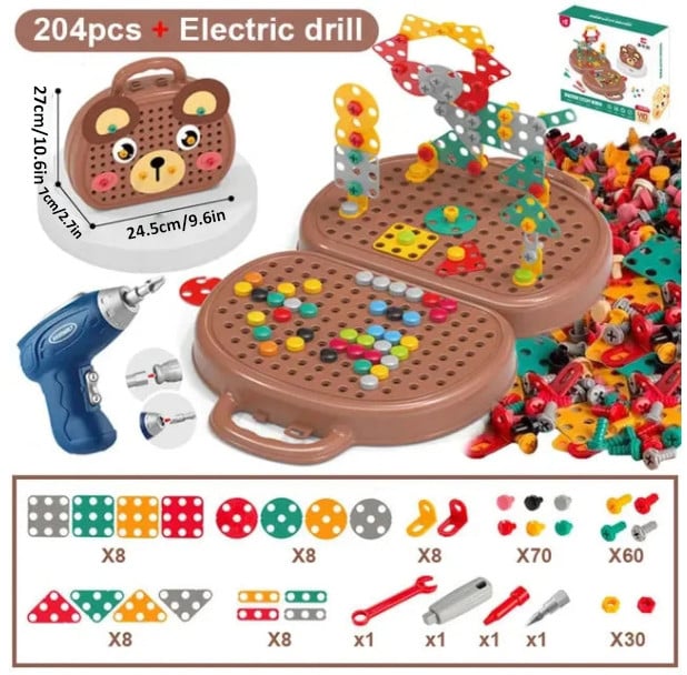Montessori Educational Toy Set Play Toolbox