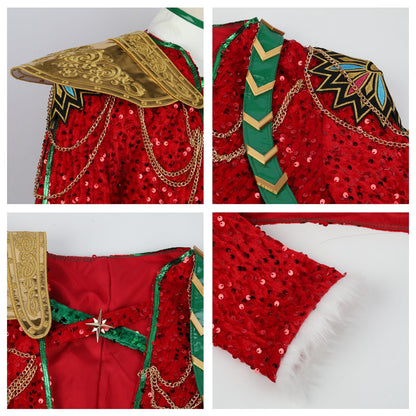 Christmas Pop Star Costume Dance Suit Party Dress Outfit