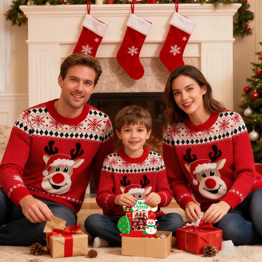 Christmas Sweater Photo Frame Memory Kit DIY Holiday Costume