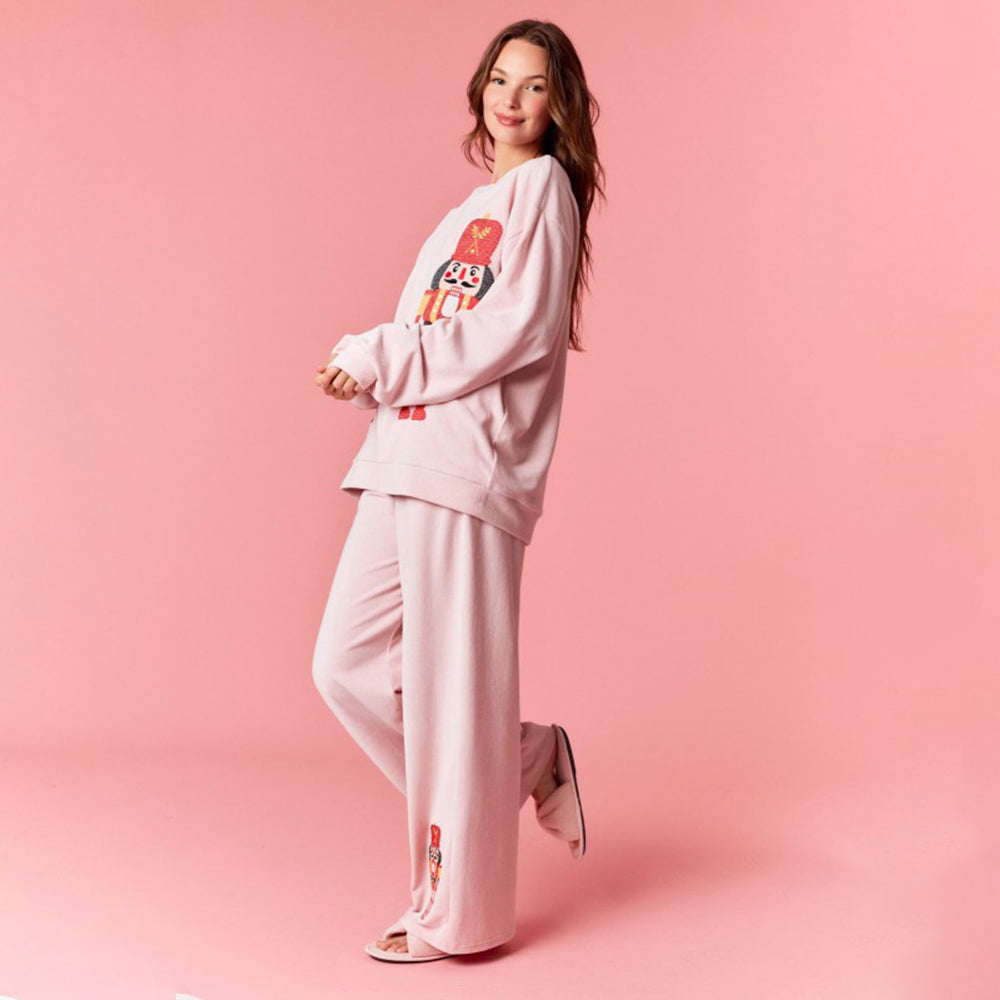 Women's Christmas Pajamas Sweatshirt and Trousers Set
