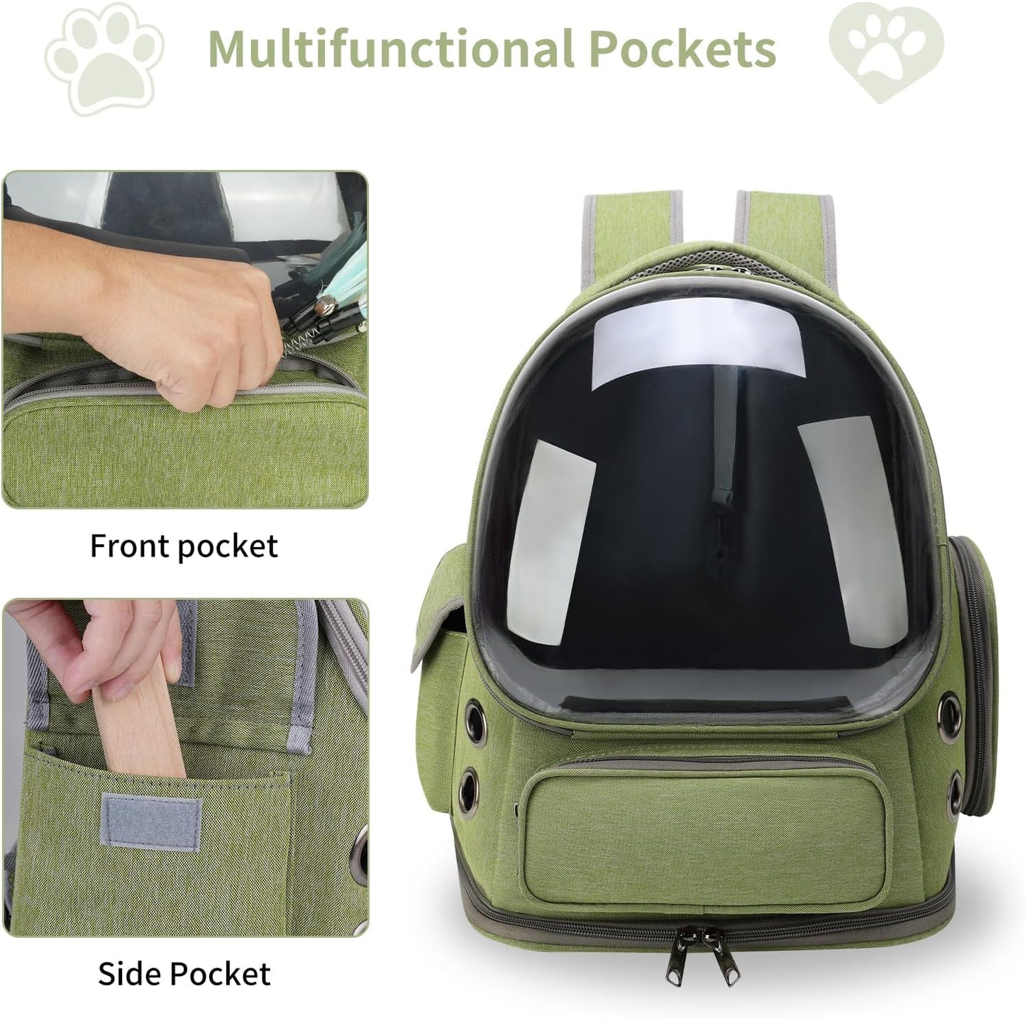 Cat Carrier Backpack Transparent Breathable Design