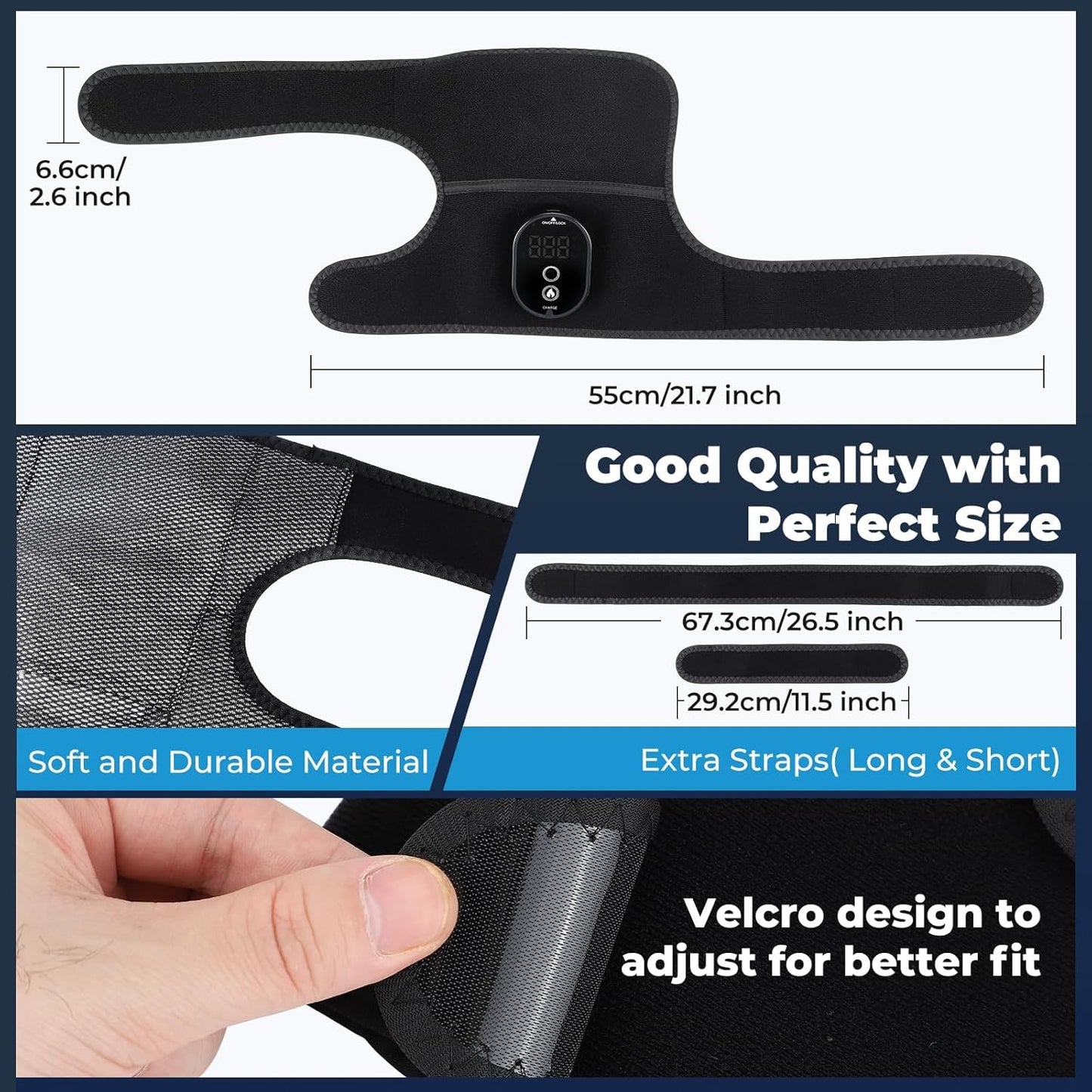 Wireless Rechargeable Knee Heat Therapy Wrap