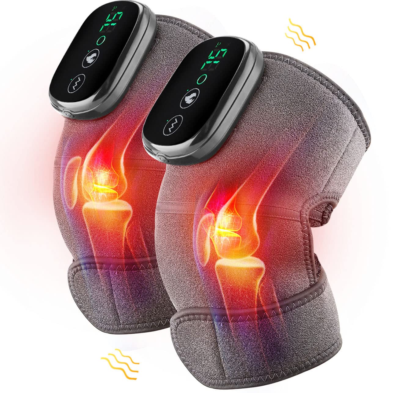 Heated Knee Massager 3-in-1 Therapy Device