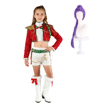Christmas Pop Star Costume Dance Suit Party Dress Outfit