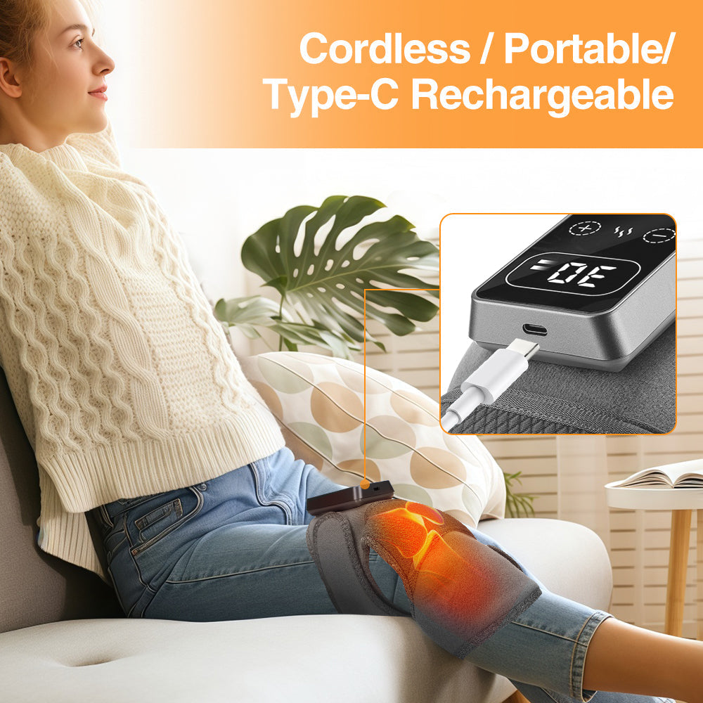 Cordless Electric Knee Massager Device