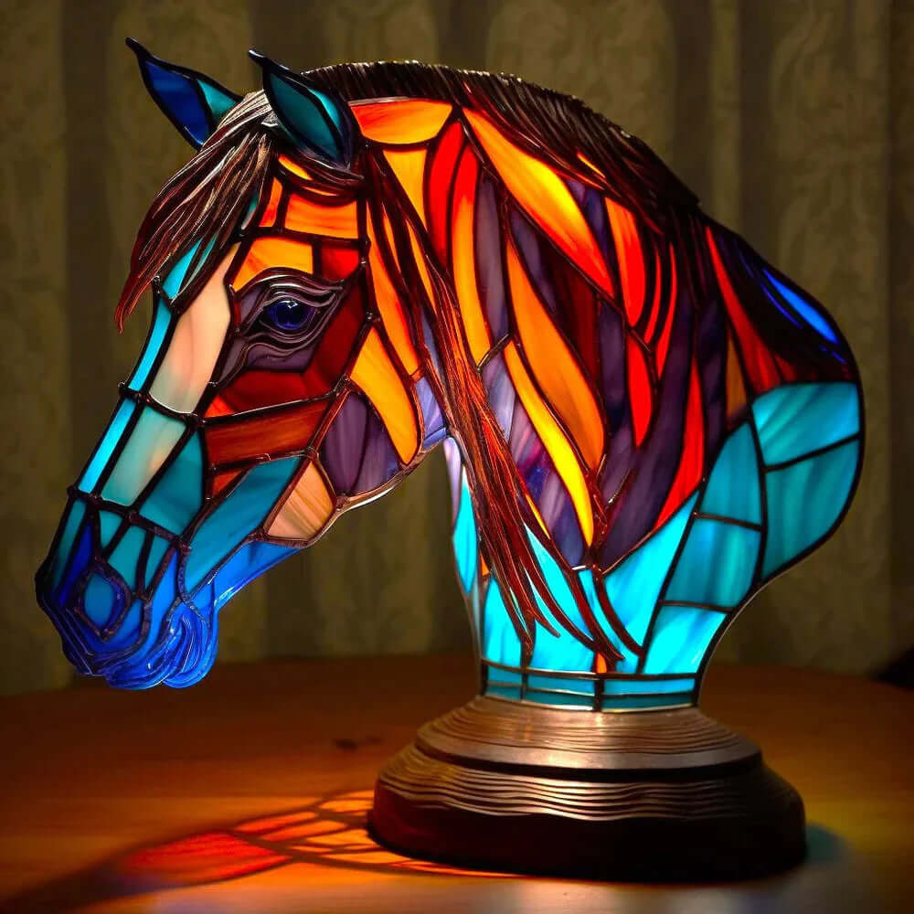 Stained Glass Animal Table Lamp Night Light