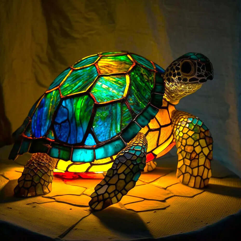 Stained Glass Animal Table Lamp Night Light