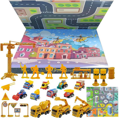 Kids Advent Calendar 2025 Car Model Alloy Vehicle Set