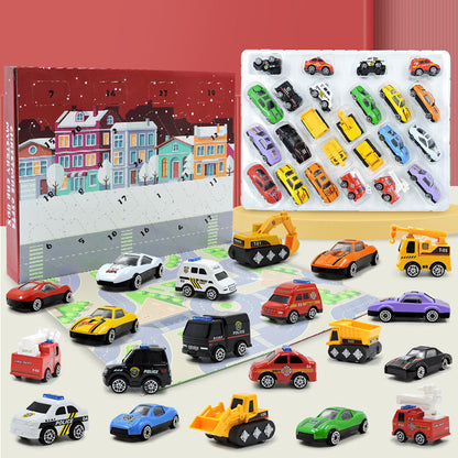 Kids Advent Calendar 2025 Pullback Car Blind Box 24 Piece Set