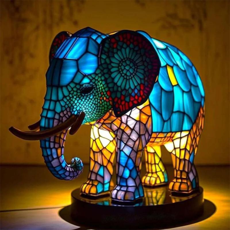 Animal Acrylic Lamp Turtle Owl Lion Mermaid LED Light 12 Options