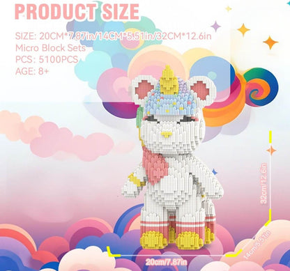 Building Blocks Set Toys Deer Unicorn Educational Toys
