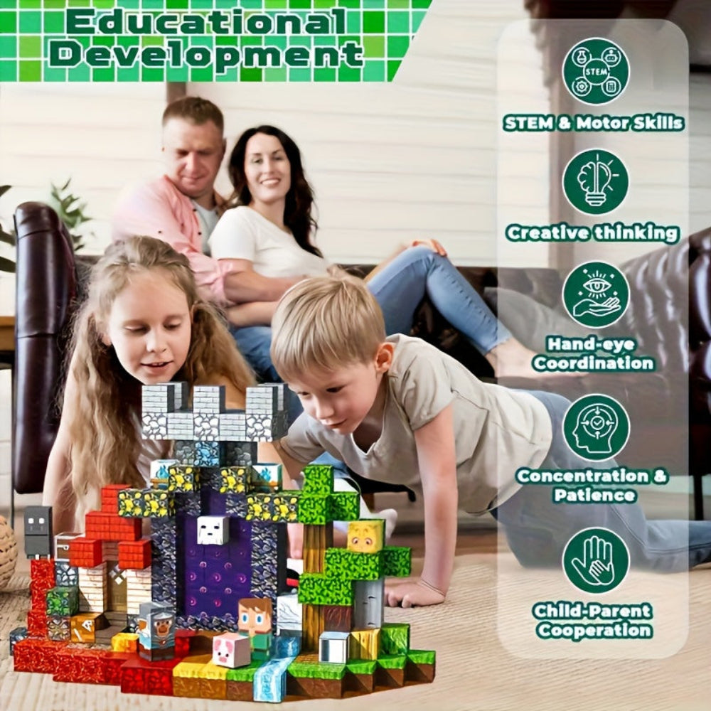 Magnetic Building Blocks Set for Kids