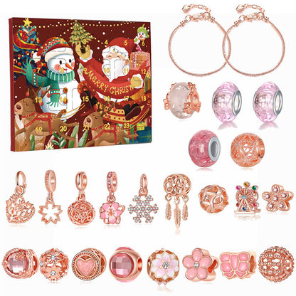 Christmas Advent Calendar Bracelet Kit with 22 Accessories