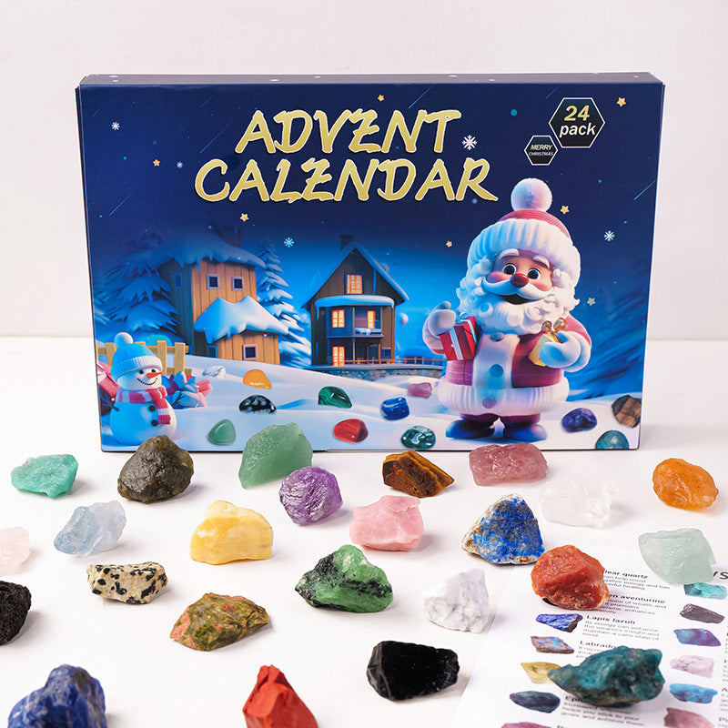 Christmas Advent Calendar 2025 Blind Box 24 Pieces Gemstone