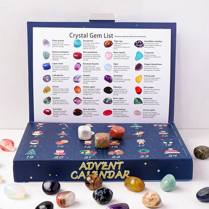 Christmas Advent Calendar 2025 Blind Box 24 Pieces Gemstone