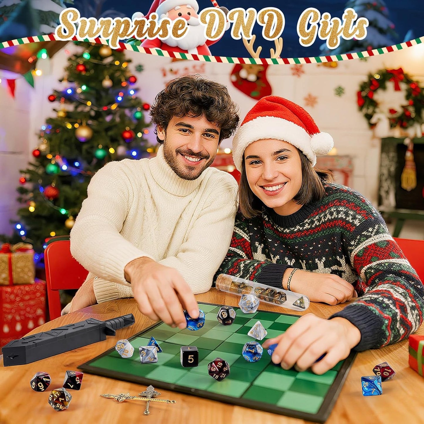 Christmas Advent Calendar 2025 Mystery Dice Set Role Playing Game