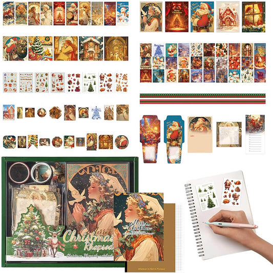 Christmas Scrapbook Stickers Set Decals Sticky Notes